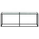 vidaXL Masă consolă, alb marmură, 220x35x75,5 cm, sticlă securizată vidaXL Masă consolă, alb marmură, 220x35x75,5 cm, sticlă securizată