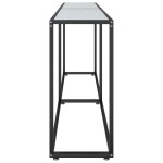 vidaXL Masă consolă, alb marmură, 220x35x75,5 cm, sticlă securizată vidaXL Masă consolă, alb marmură, 220x35x75,5 cm, sticlă securizată