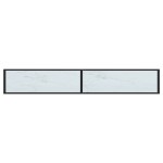vidaXL Masă consolă, alb marmură, 220x35x75,5 cm, sticlă securizată vidaXL Masă consolă, alb marmură, 220x35x75,5 cm, sticlă securizată