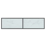 vidaXL Masă consolă, alb, 140x35x75,5 cm, sticlă securizată