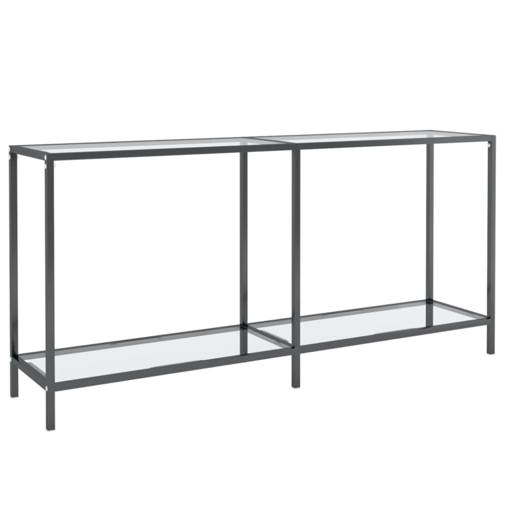 vidaXL Masă consolă, transparent, 160x35x75,5 cm, sticlă securizată