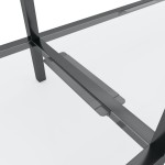 vidaXL Masă consolă, transparent, 160x35x75,5 cm, sticlă securizată vidaXL Masă consolă, transparent, 160x35x75,5 cm, sticlă securizată