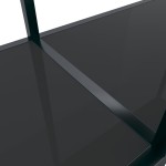 vidaXL Masă consolă,negru, 160x35x75,5 cm, sticlă securizată vidaXL Masă consolă,negru, 160x35x75,5 cm, sticlă securizată
