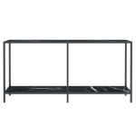 vidaXL Masă consolă,negru, 160x35x75,5 cm, sticlă securizată vidaXL Masă consolă,negru, 160x35x75,5 cm, sticlă securizată