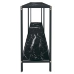 vidaXL Masă consolă,negru, 160x35x75,5 cm, sticlă securizată vidaXL Masă consolă,negru, 160x35x75,5 cm, sticlă securizată