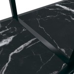 vidaXL Masă consolă,negru, 160x35x75,5 cm, sticlă securizată vidaXL Masă consolă,negru, 160x35x75,5 cm, sticlă securizată