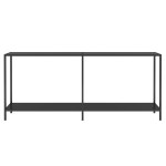 vidaXL Masă consolă,negru, 180x35x75,5 cm, sticlă securizată vidaXL Masă consolă,negru, 180x35x75,5 cm, sticlă securizată