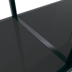 vidaXL Masă consolă,negru, 180x35x75,5 cm, sticlă securizată vidaXL Masă consolă,negru, 180x35x75,5 cm, sticlă securizată