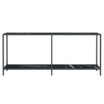vidaXL Masă consolă,negru, 180x35x75,5 cm, sticlă securizată vidaXL Masă consolă,negru, 180x35x75,5 cm, sticlă securizată