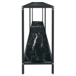 vidaXL Masă consolă,negru, 180x35x75,5 cm, sticlă securizată vidaXL Masă consolă,negru, 180x35x75,5 cm, sticlă securizată
