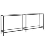 vidaXL Masă consolă, transparent, 200x35x75,5 cm, sticlă securizată vidaXL Masă consolă, transparent, 200x35x75,5 cm, sticlă securizată