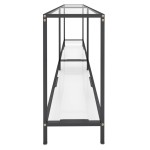 vidaXL Masă consolă, transparent, 200x35x75,5 cm, sticlă securizată vidaXL Masă consolă, transparent, 200x35x75,5 cm, sticlă securizată
