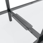 vidaXL Masă consolă, transparent, 220x35x75,5 cm, sticlă securizată vidaXL Masă consolă, transparent, 220x35x75,5 cm, sticlă securizată