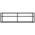 vidaXL Comodă TV, negru, 140x40x40,5 cm, sticlă securizată