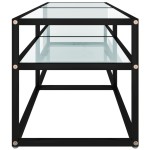 vidaXL Comodă TV, marmură albă, 140x40x40,5 cm, sticlă securizată vidaXL Comodă TV, marmură albă, 140x40x40,5 cm, sticlă securizată