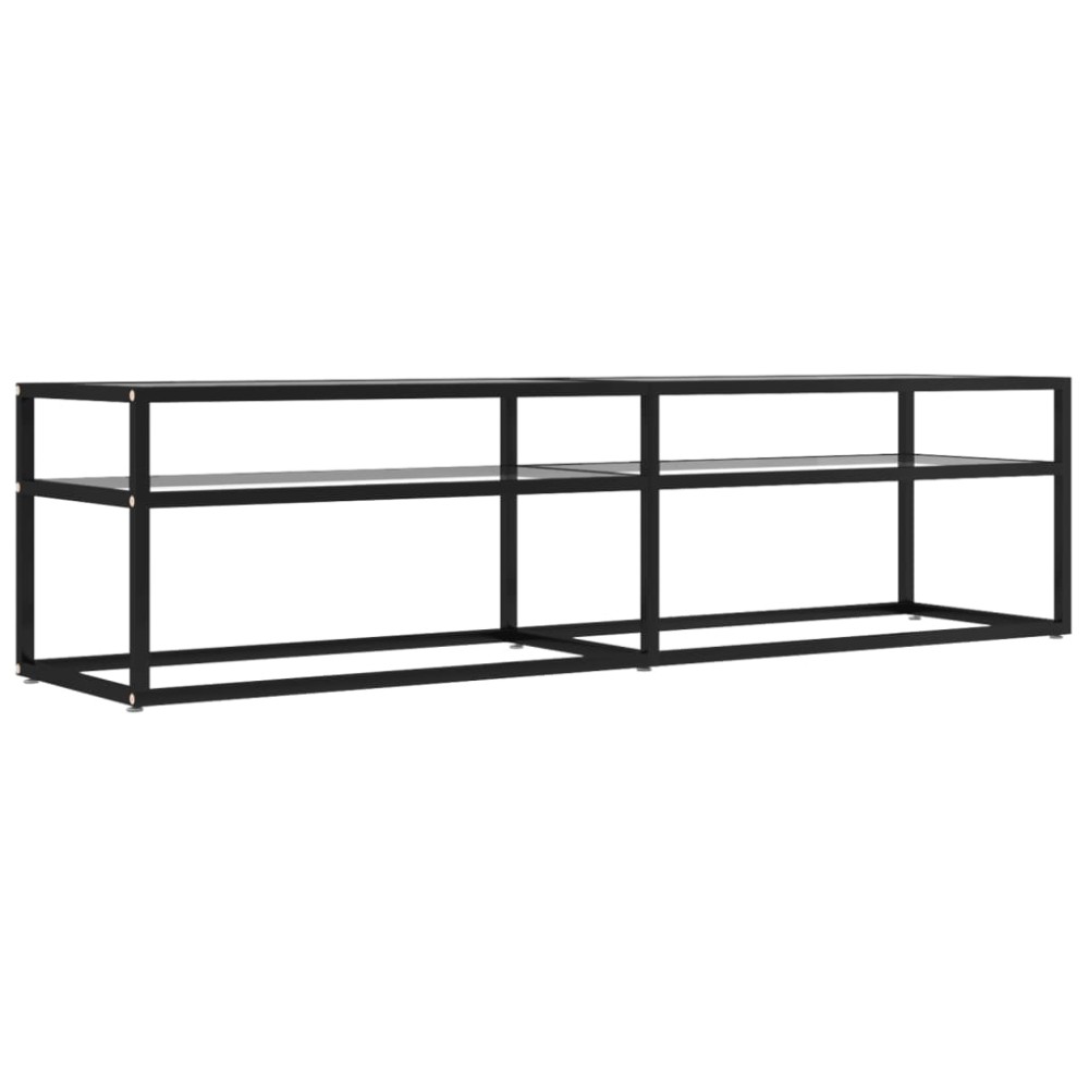 vidaXL Comodă TV, transparent, 160x40x40,5 cm, sticlă securizată