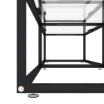 vidaXL Comodă TV, transparent, 180x40x40,5 cm, sticlă securizată
