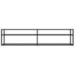 vidaXL Comodă TV, negru, 180x40x40,5 cm, sticlă securizată