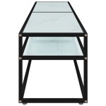 vidaXL Comodă TV, marmură albă, 180x40x40,5 cm, sticlă securizată vidaXL Comodă TV, marmură albă, 180x40x40,5 cm, sticlă securizată