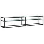 vidaXL Comodă TV, marmură albă, 200x40x40,5 cm, sticlă securizată vidaXL Comodă TV, marmură albă, 200x40x40,5 cm, sticlă securizată