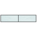 vidaXL Comodă TV, marmură albă, 200x40x40,5 cm, sticlă securizată vidaXL Comodă TV, marmură albă, 200x40x40,5 cm, sticlă securizată