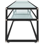 vidaXL Comodă TV, marmură albă, 220x40x40,5 cm, sticlă securizată vidaXL Comodă TV, marmură albă, 220x40x40,5 cm, sticlă securizată