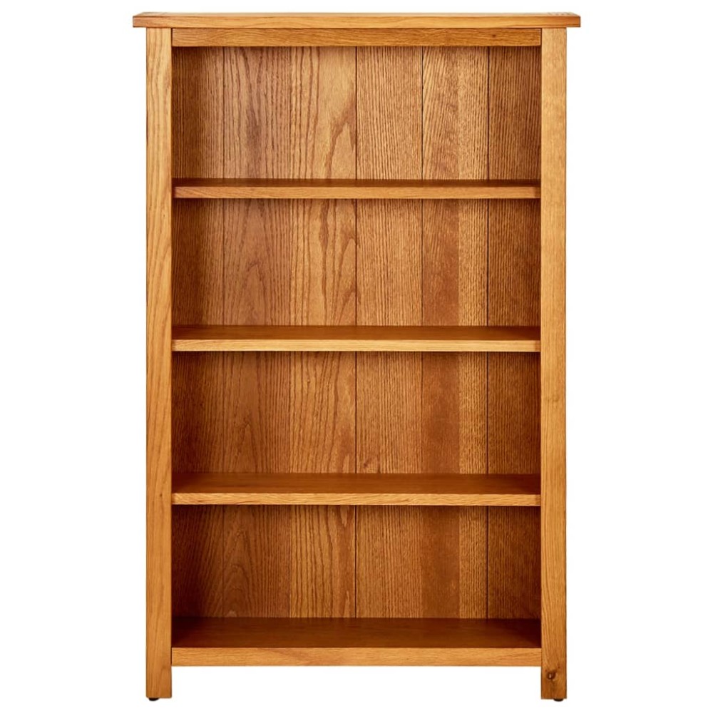 vidaXL Bibliotecă cu 4 rafturi, 70x22x110 cm, lemn masiv de stejar