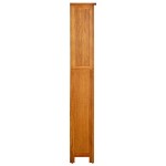 vidaXL Bibliotecă cu 5 rafturi, 70x22x140 cm, lemn masiv de stejar vidaXL Bibliotecă cu 5 rafturi, 70x22x140 cm, lemn masiv de stejar