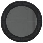 vidaXL Canapea de grădină cu perne, semi-rotundă, negru, poliratan vidaXL Canapea de grădină cu perne, semi-rotundă, negru, poliratan