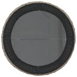 vidaXL Canapea de grădină cu perne, semi-rotundă, gri, poliratan vidaXL Canapea de grădină cu perne, semi-rotundă, gri, poliratan