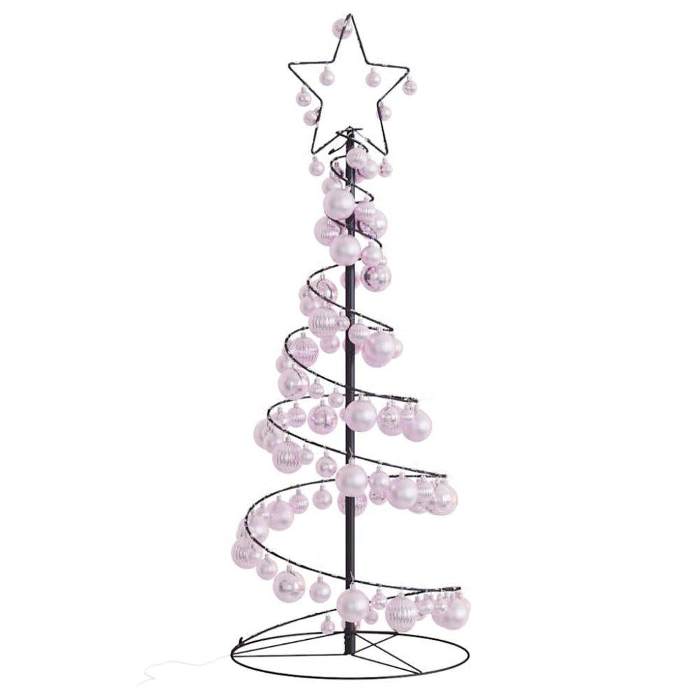 vidaXL Pom de Crăciun cu LED-uri 80 LED-uri alb cald 120 cm