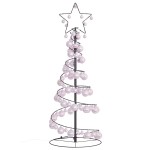 vidaXL Pom de Crăciun cu LED-uri 80 LED-uri alb cald 120 cm