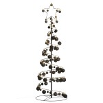 vidaXL Pom de Crăciun cu LED-uri 100 LED-uri alb cald 150 cm