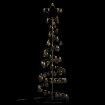 vidaXL Pom de Crăciun cu LED-uri 100 LED-uri alb cald 150 cm