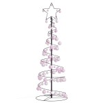 vidaXL Pom de Crăciun cu LED-uri 100 LED-uri alb cald 150 cm