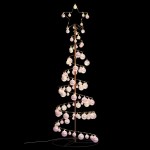 vidaXL Pom de Crăciun cu LED-uri 100 LED-uri alb cald 150 cm