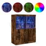 vidaXL Dulap, stejar fumuriu, 81x37x100 cm, lemn compozit vidaXL Dulap, stejar fumuriu, 81x37x100 cm, lemn compozit