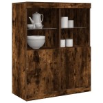 vidaXL Dulap, stejar fumuriu, 81x37x100 cm, lemn compozit vidaXL Dulap, stejar fumuriu, 81x37x100 cm, lemn compozit