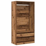 vidaXL Șifonier, lemn vechi, 100 x 50 x 200 cm, lemn prelucrat vidaXL Șifonier, lemn vechi, 100 x 50 x 200 cm, lemn prelucrat