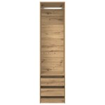 vidaXL Șifonier, stejar artizanal, 50x50x200 cm, lemn prelucrat