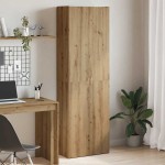 vidaXL Dulap înalt, stejar artizanal, 60x32x190 cm, lemn prelucrat vidaXL Dulap înalt, stejar artizanal, 60x32x190 cm, lemn prelucrat