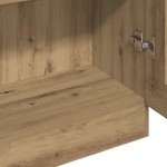 vidaXL Dulap înalt, stejar artizanal, 82,5x30,5x185 cm, lemn prelucrat vidaXL Dulap înalt, stejar artizanal, 82,5x30,5x185 cm, lemn prelucrat