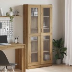 vidaXL Dulap înalt, stejar artizanal, 82,5x30,5x185 cm, lemn prelucrat vidaXL Dulap înalt, stejar artizanal, 82,5x30,5x185 cm, lemn prelucrat