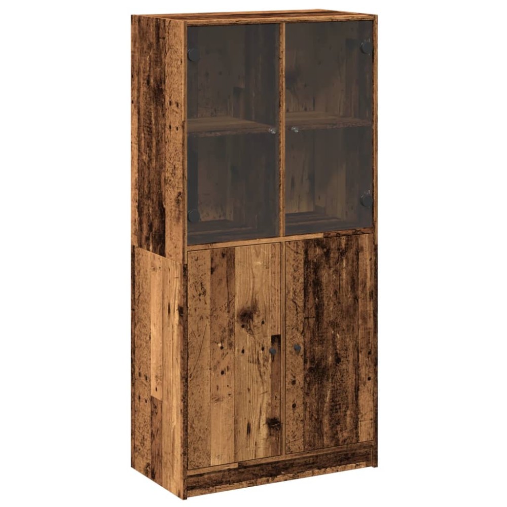 vidaXL Dulap înalt cu uși, lemn vechi, 68x37x142 cm, lemn prelucrat