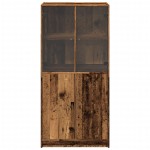 vidaXL Dulap înalt cu uși, lemn vechi, 68x37x142 cm, lemn prelucrat vidaXL Dulap înalt cu uși, lemn vechi, 68x37x142 cm, lemn prelucrat