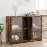 vidaXL Dulap, lemn învechit, 102x37x75,5 cm, lemn prelucrat vidaXL Dulap, lemn învechit, 102x37x75,5 cm, lemn prelucrat