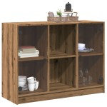 vidaXL Dulap, stejar artizanal, 102x37x75,5 cm, lemn prelucrat
