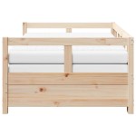 vidaXL Pat zi cu extensie și saltele, 90x200 cm, lemn masiv pin vidaXL Pat zi cu extensie și saltele, 90x200 cm, lemn masiv pin