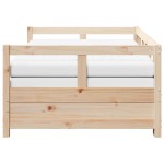 vidaXL Pat zi cu extensie și saltele, 90x190 cm, lemn masiv de pin vidaXL Pat zi cu extensie și saltele, 90x190 cm, lemn masiv de pin