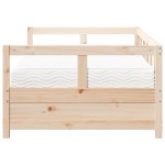 vidaXL Pat de zi cu saltea, 90x200 cm, lemn masiv pin